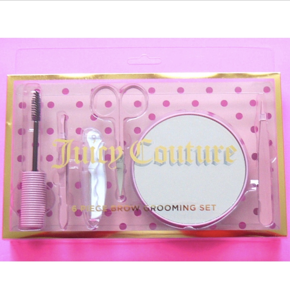 JUICY COUTURE 6pc Brow Grooming Mirror Tool Gift